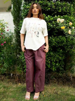 Load image into Gallery viewer, Plum Carrot Fit Pants
