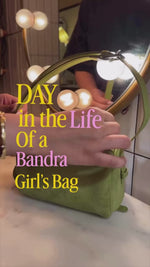 Load and play video in Gallery viewer, Olive Green Suede Shoulder Bag with Key Charm

