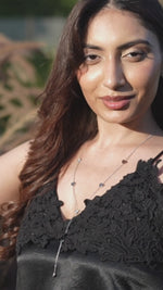Load and play video in Gallery viewer, Silver Heart Drop Necklace
